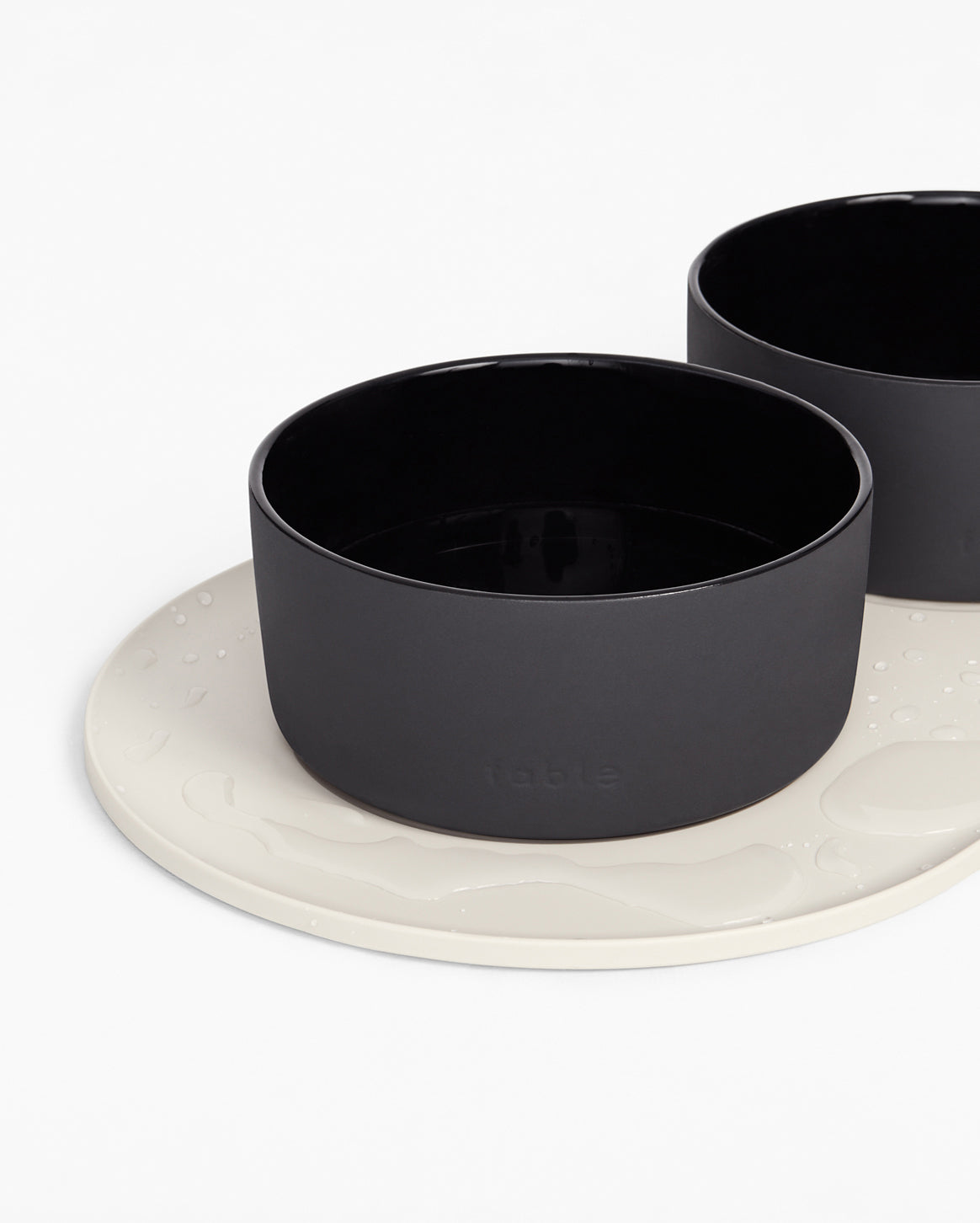 Premium Dog Dining Set – Ceramic Bowl & Silicone Mat