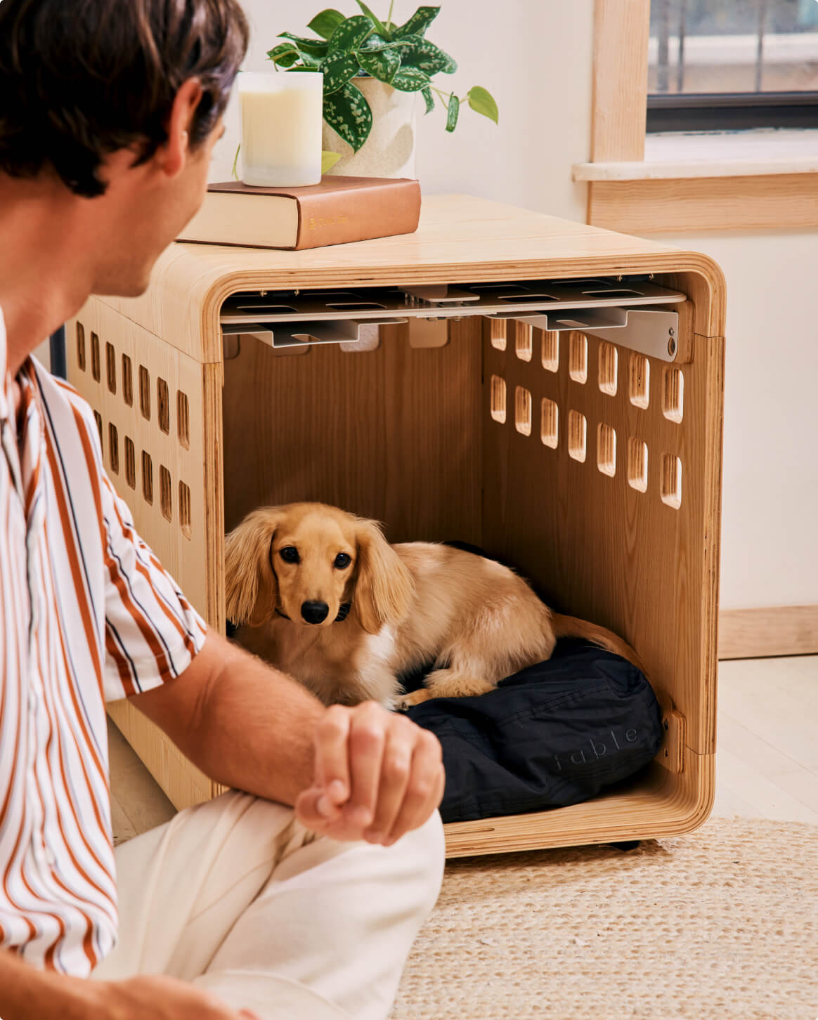 Premium Wooden Dog Crate