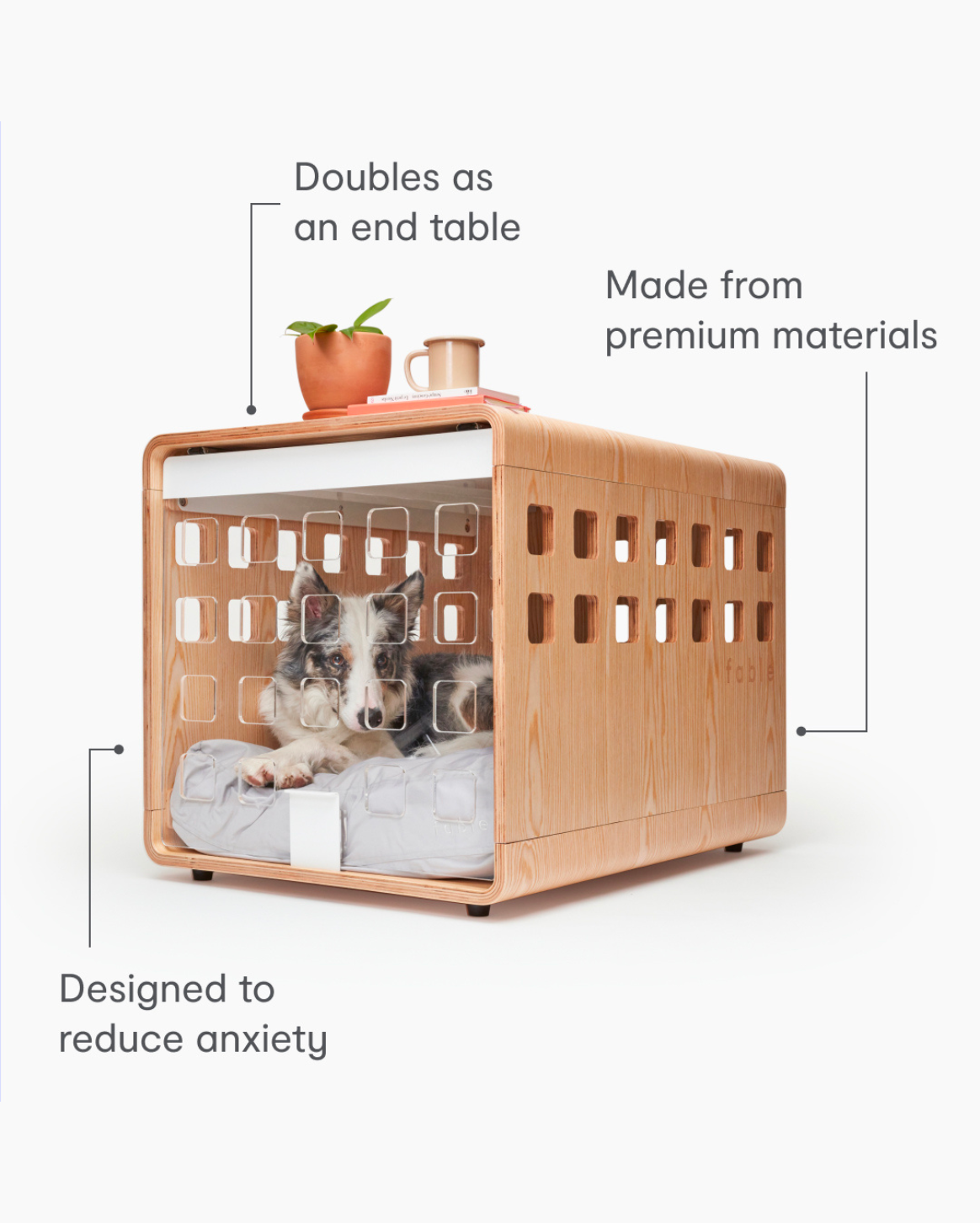 Premium Wooden Dog Crate